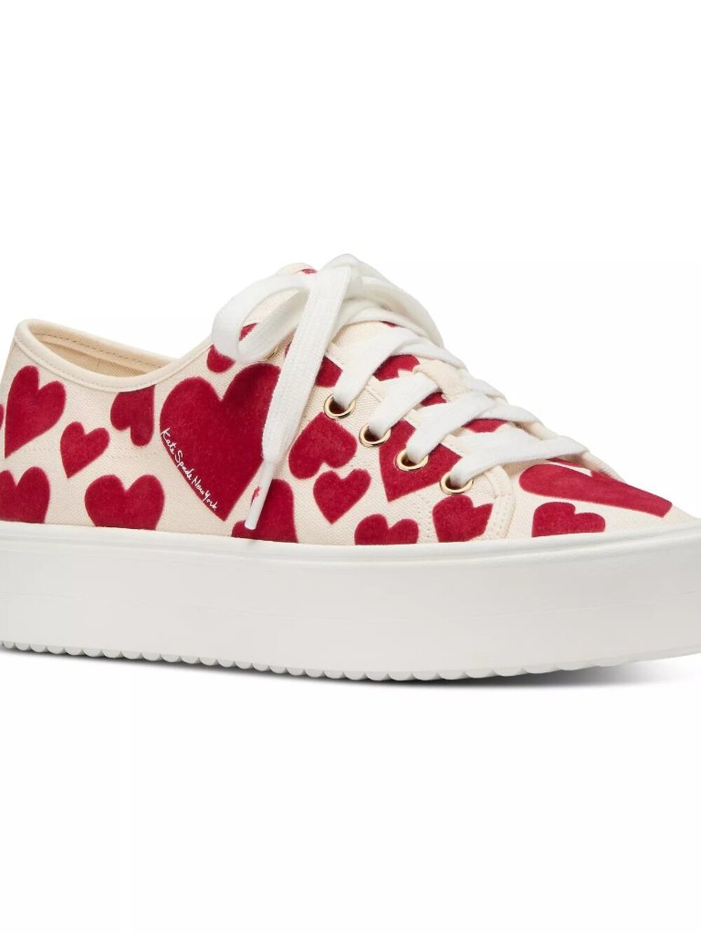 Kate Spade $178 Women's Serve Round Toe Sweethearts Sneakers Sz 7.5 NIB!